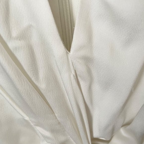 Jonathan Simkhai Combo Satin Faux Wrap Belted Jumpsuit - Picture 7 of 13